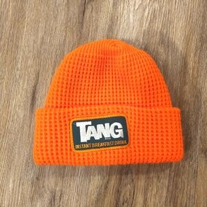 Orange Knit Tang Beanie